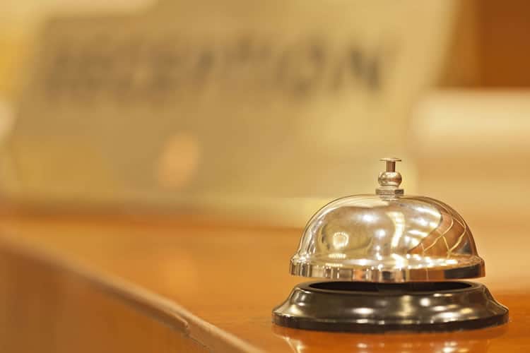 Sineta do hotel
